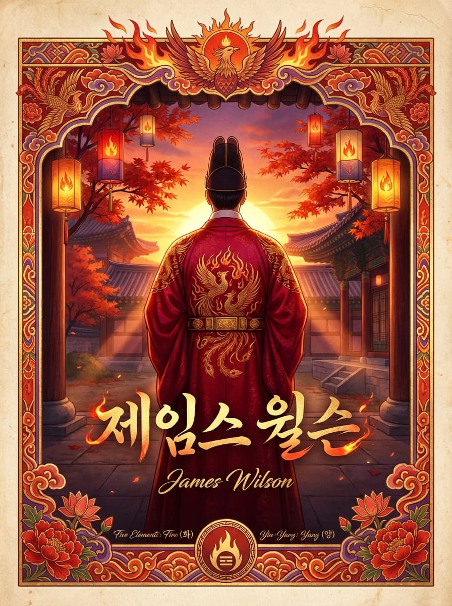 James Wilson Korean Name Card